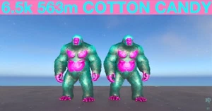 Cotton Candy 6.5k 563m Gigantopithecus Embryo Ark Survival Ascended PVE ASA Ape - Picture 1 of 3