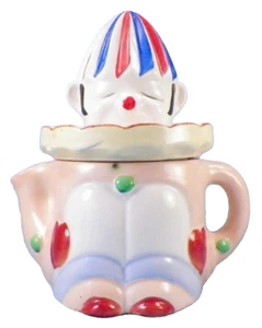 Clown Juice Reamer Figural Mikori Ware Japan Hand Paint Juicer 1940s Vintage - Picture 1 of 12