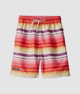 $115 Toobydoo Boy's Kids Red Stripe Beach Swimwear Shorts Trunks Size 13-14 - Picture 1 of 1