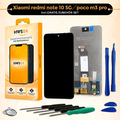 HWS24 Display für Xiaomi redmi note 10 5G / poco m3 Full HD Bildschirm Touch Screen