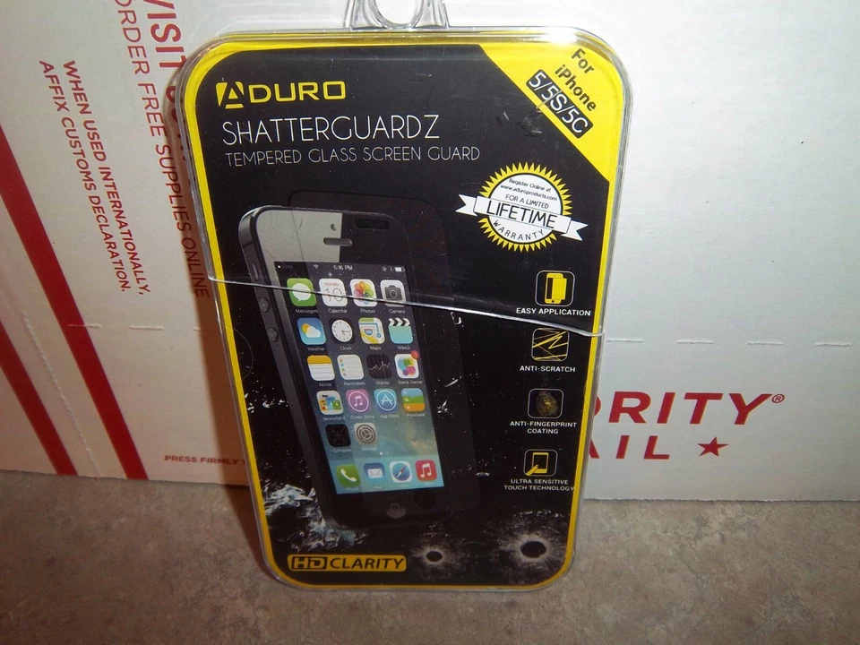 Защита экрана Aduro Shatterguardz закаленное стекло - iPhone 5 5s 5c   - Изображение 1 из 4
