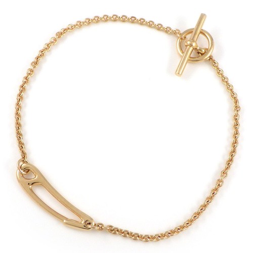 HERMÈS Bracciale HERMES Chaine d'Ancre Mini Punk Spilla di Sicurezza Oro 750(18K) Rosa(Rosa) #SH