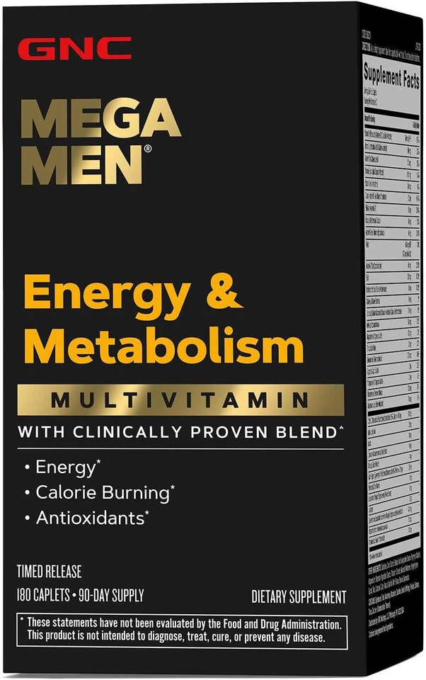 Multivitaminas GNC Mega Men Energy & Metabolism, 180 ct. Foto 1 de 3