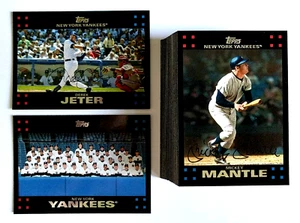 2007 Topps New York Yankees ~ Juego de 47 cartas del equipo Serie 1 y 2 con actualización - Imagen 1 de 19