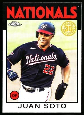 2021 Topps Chrome Juan Soto Nationals #86BC-4 - Image 1 of 2