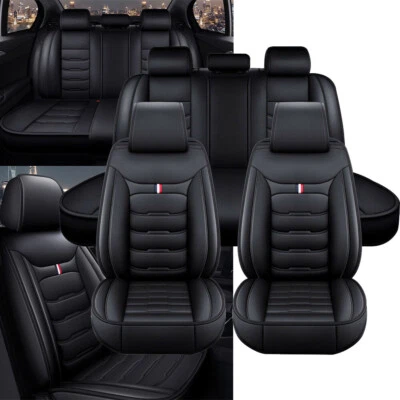 Juego completo de fundas de asiento de coche de 5 asientos protectores delanteros traseros para Toyota Camry Foto 1 de 4