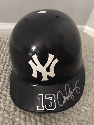 ALEX RODRIGUEZ SIGNED HELMET OFFICIAL FULL SIZE YANKEES GAME MODEL AROD AUTH MVP - Image 1 of 3