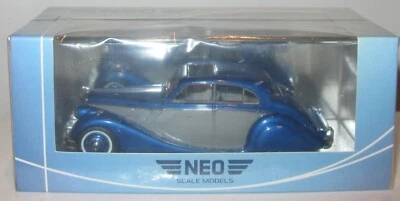 Neo Models 1:43 NEO 49544 Met Blue/Silver 1950 Jaguar MK V RHD Factory Sealed - Image 1 of 4