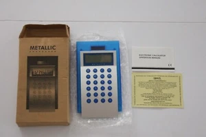 Metallic Solar Powered Digital calculator For Math & more! - Picture 1 of 3
