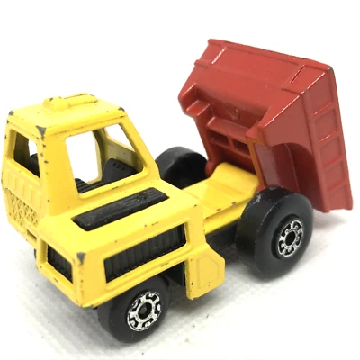 Volquete de sitio superrápido Lesney Matchbox No. 26 1976 amarillo hecho en Reino Unido Foto 1 de 4