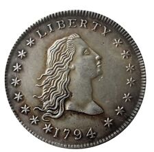 Rare 1794 Liberty Flowing Hair American US Dollar Antique Restrike Coin -Explore