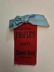 1890er VOLKSPARTEITAG KANSAS DELEGIERTENBAND. - Bild 1 von 1