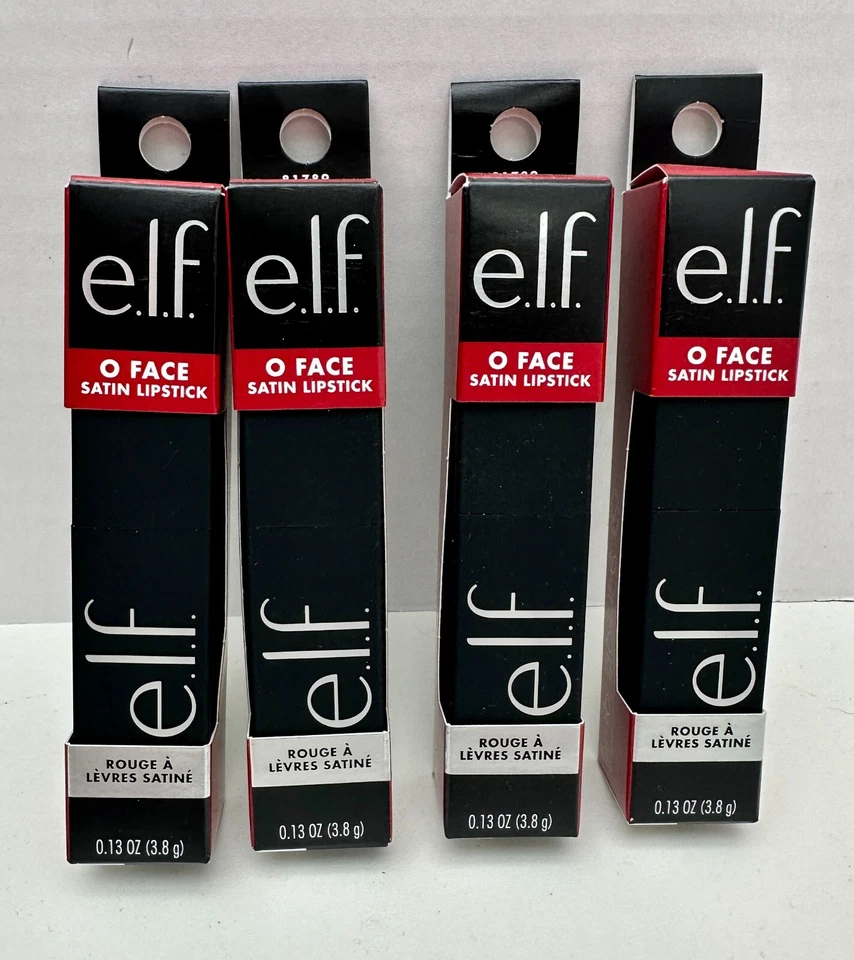 e.l.f. O FACE Satin Lipstick - 0.13 oz No regret #81789