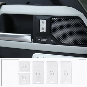 5PCS Alloy Door Lock Button Decoration Cover For Land Rover Defender 2020-2022 - Picture 1 of 10