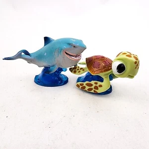 Disney Finding Nemo Mini  Bruce & Squirt Figures Cake Toppers Lot of 2 - Picture 1 of 9