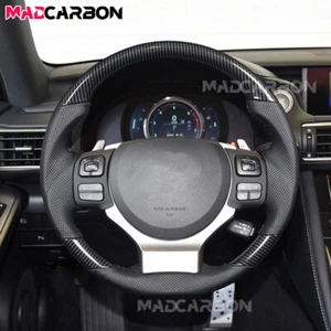 Volante de fibra de carbono Hydro Dip apto para Lexus IS200 IS250 IS300 IS F2017-2022 - Imagen 1 de 15