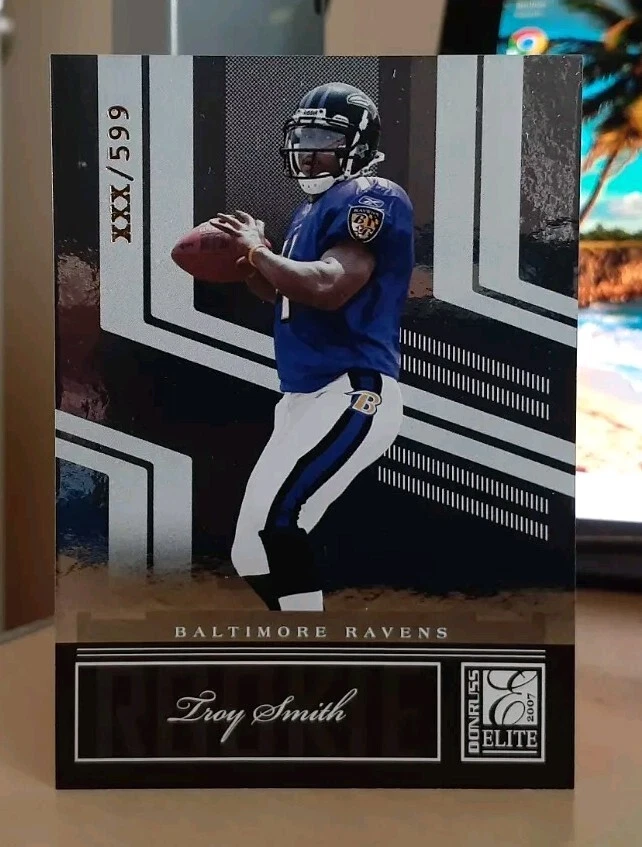 2007 TROY SMITH ELITE NATIONAL /599 ROOKIE OHIO STATE BUCKEYES HEISMAN TROPHY - Image 1 of 2