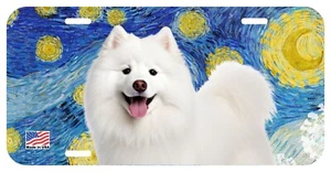 SAMOYED DOG CAN PERSONALIZE NOVELTY METAL LICENSE PLATE D - Picture 1 of 4