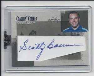 2010 Sport Kings Scott Bowman auto ONE of ONE Coaches' Corner Cut Signature 1 /1 - Picture 1 of 3