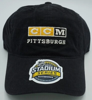 Gorro NHL Pittsburgh Penguins CCM adulto ajuste ajustável boné desleixado NOVO! - Imagem 1 de 3