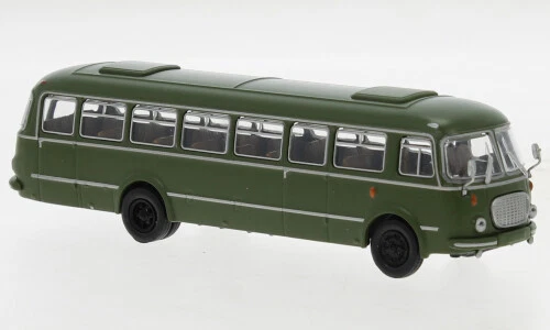 Brekina 58267 - 1/87 Jzs Jelcz 043 Bus, Verde Scuro, Militare, 1964 - Nuovo - Immagine 1 di 1