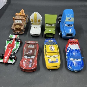 DISNEY PIXAR CARS Next Gen Racers Lot Of 8 Diecast Pope - Picture 1 of 9