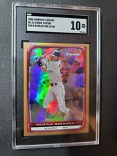 🌟 2008 Bowman Chrome Baseball ICHIRO #174 GOLD REFRACTOR #/50 SGC 10 GEM POP 1