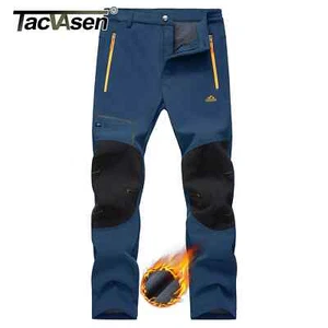 Herren Thermo Wanderhose Softshell Wasserdicht Winter Outdoor Ski Schnee Hose - Bild 1 von 33