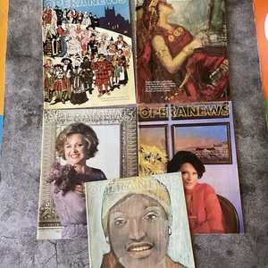 Lot of 5 Vintage Opera News Magazines 1984 Original Fast Shipping Lot 30 - Picture 1 of 6