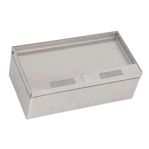Floor Power Socket 4 Standard Outlets Electrical Receptacle Box. - Picture 1 of 24