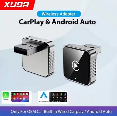 2-in-1 Wireless CarPlay Android Auto Adapter Plug & Play USB for iPhone Android - Bild 1 von 4