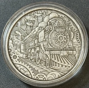 2025 3 Oz .9999 Fine Silver Canada $50 A Whimsical Tale: Steam Locomotive Train! - Picture 1 of 7