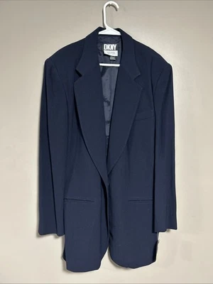 NWT Vintage DKNY Bergdorf Goodman Wool/Rayon Blazer Size 14 - Image 1 of 4