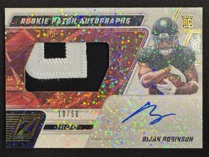 Parche de novato Zenith Bijan Robinson 2023 automático RPA/50 blanco brillante automático SSP - Imagen 1 de 2