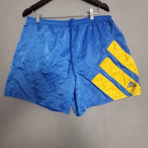 Vintage Adidas Equipment Shorts Mens Large Blue Soccer Equipment Football Stripe - Picture 1 of 13