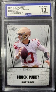 2023 Leaf Special Release Draft Silver Brock Purdy #RS-15 - Bild 1 von 2