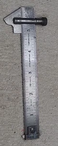 L.S. Starrett Co No. 22C Drill Point Gage & 6" Hook Rule No. 303 Machinist Tools - Picture 1 of 8
