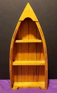Holz Boot Regal Kanu Dekor Medium Tisch Organisation Aufbewahrung Kabine Gewürze 15" - Bild 1 von 12