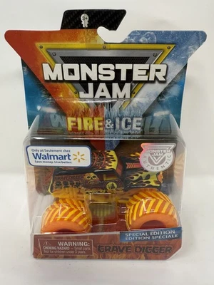 Monster Jam Grave Digger огонь и лед Walmart эксклюзивный 2019 новый РЕДКИЙ - Изображение 1 из 2