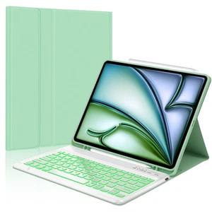für iPad Air 13 Zoll (M2) 2024 Hülle mit Tastatur, iPad Pro 12,9 Zoll 6., 5t... - Bild 1 von 7