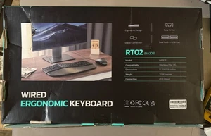 Logitech Wired Ergonomic Keyboard RT02  - In Box - NEW - Picture 1 of 6
