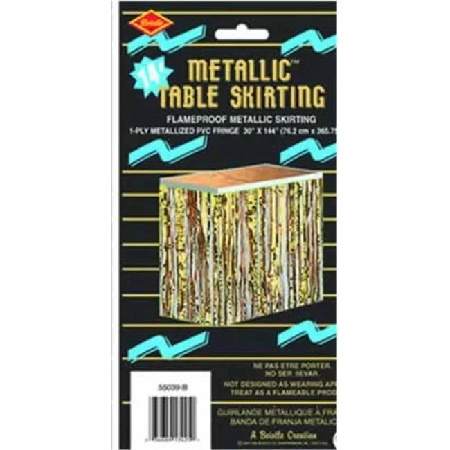 Zócalo de mesa metálico DDI 1907661 empaquetado 1 capa FR - Estuche dorado de 6 Foto 1 de 1