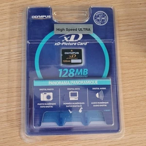 NEW SEALED OLYMPUS XD PICTURE CARD 128MB PANORAMA high speed ultra - Picture 1 of 3