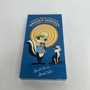 Warner Bros Cartoons Golden Jubilee 24KCollection- Pepe Le Pew’s Skunk Tales VHS - Picture 1 of 4