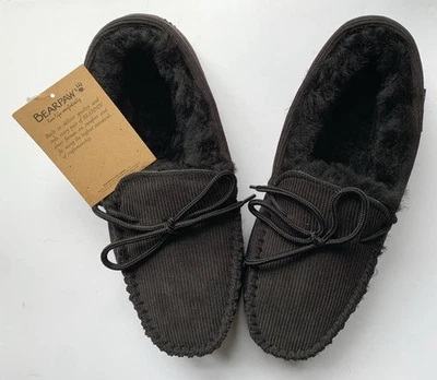 Zapato Deportivo BEARPAW Para Hombre Moc II Negro Pana Para Hombre Cómodo Talla 9 Foto 1 de 4