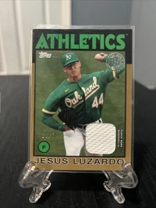 2021 Topps - 1986 Topps reliquias de béisbol Jesús Luzardo #86R-JL oro/50 (MEM) - Imagen 1 de 2