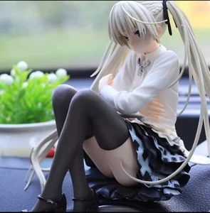 Yosuga no Sora süße Anime Figur mit Hase 3,5" schwarz-weiß - Bild 1 von 6