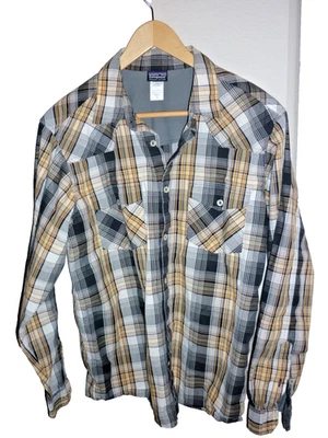Vintage Patagonia Shirt Mens Medium Cotton Plaid Bandito Long Sleeve - Image 1 of 4