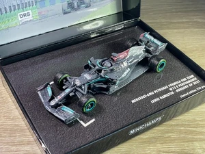 1:43 Minichamps Mercedes W12 #44 Hamilton Hungary GP 2021 (wethered) - Picture 1 of 12