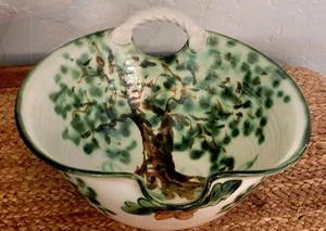 CLOUDS FOLSOM 1995 BATTER BOWL 11" X 5" RARE OAK TREE ACORN PATTERN EUC C2 - Picture 1 of 11